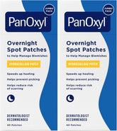 PanOxyl PM Overnight Spot Patches, Advanced Hydrocolloid Healing Technology, Fragrance Free, 80 Count (Pack of 2)