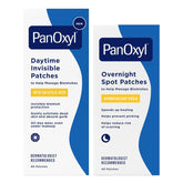PanOxyl AM-PM Pimple Patch Duo, Daytime Invisible Salicylic Acid Care and Coverage/Overnight Hydrocolloid Spot Protection, Day-to-Night Blemish System, 80 Total Patches, Latex-Free
